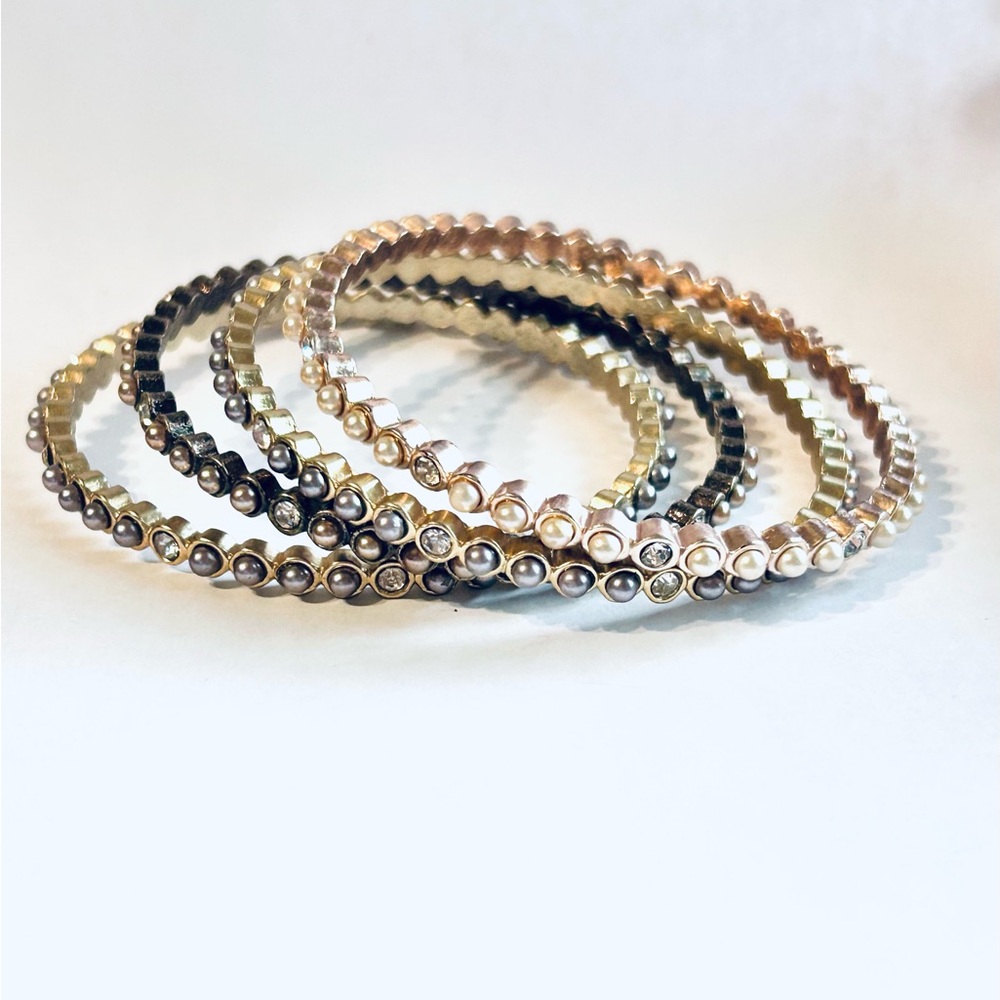 Vintage Bangle Set, Set of 4 Bracelets
